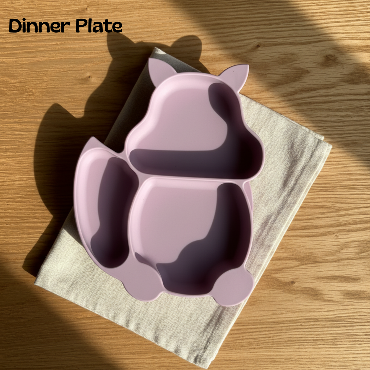 Purple Squirrel Baby's Meal Set | 10 piece silicone meal set for babies and toddlers
