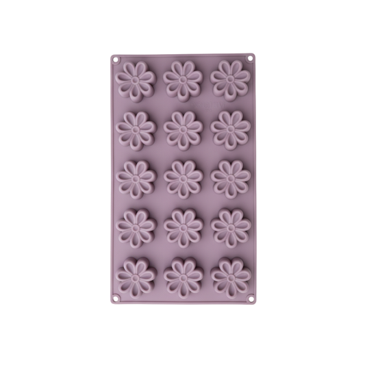Flower Silicone Mold, 15-Cavity Multipurpose Baking & Craft Mold