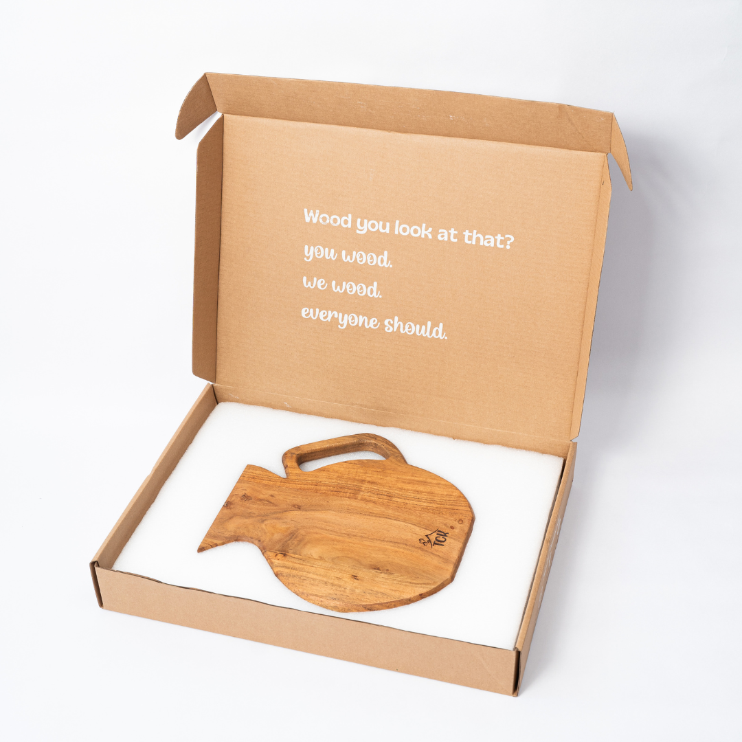 Chopping Board | Premium Acacia Wood Chopping and Serving Board with Beeswax Finish