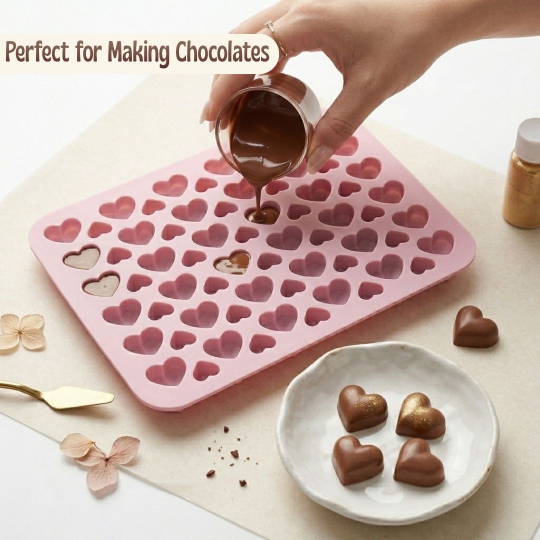 Little Hearts Silicone Mold – 66 Cavity Multipurpose Mold