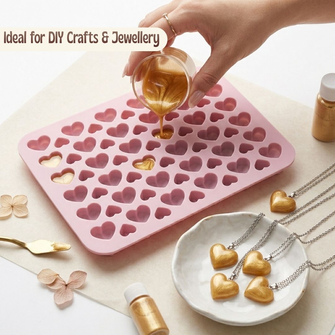 Little Hearts Silicone Mold – 66 Cavity Multipurpose Mold