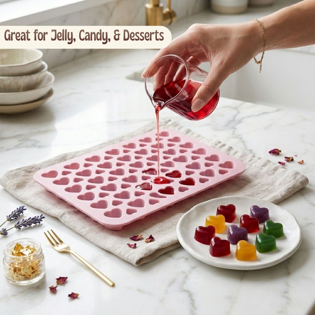 Little Hearts Silicone Mold – 66 Cavity Multipurpose Mold