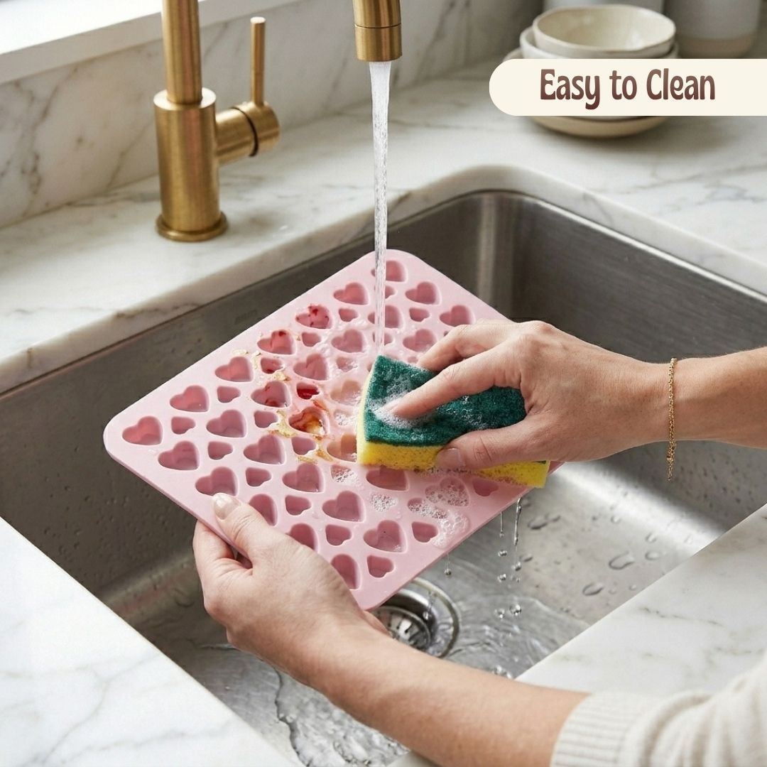 Little Hearts Silicone Mold – 66 Cavity Multipurpose Mold