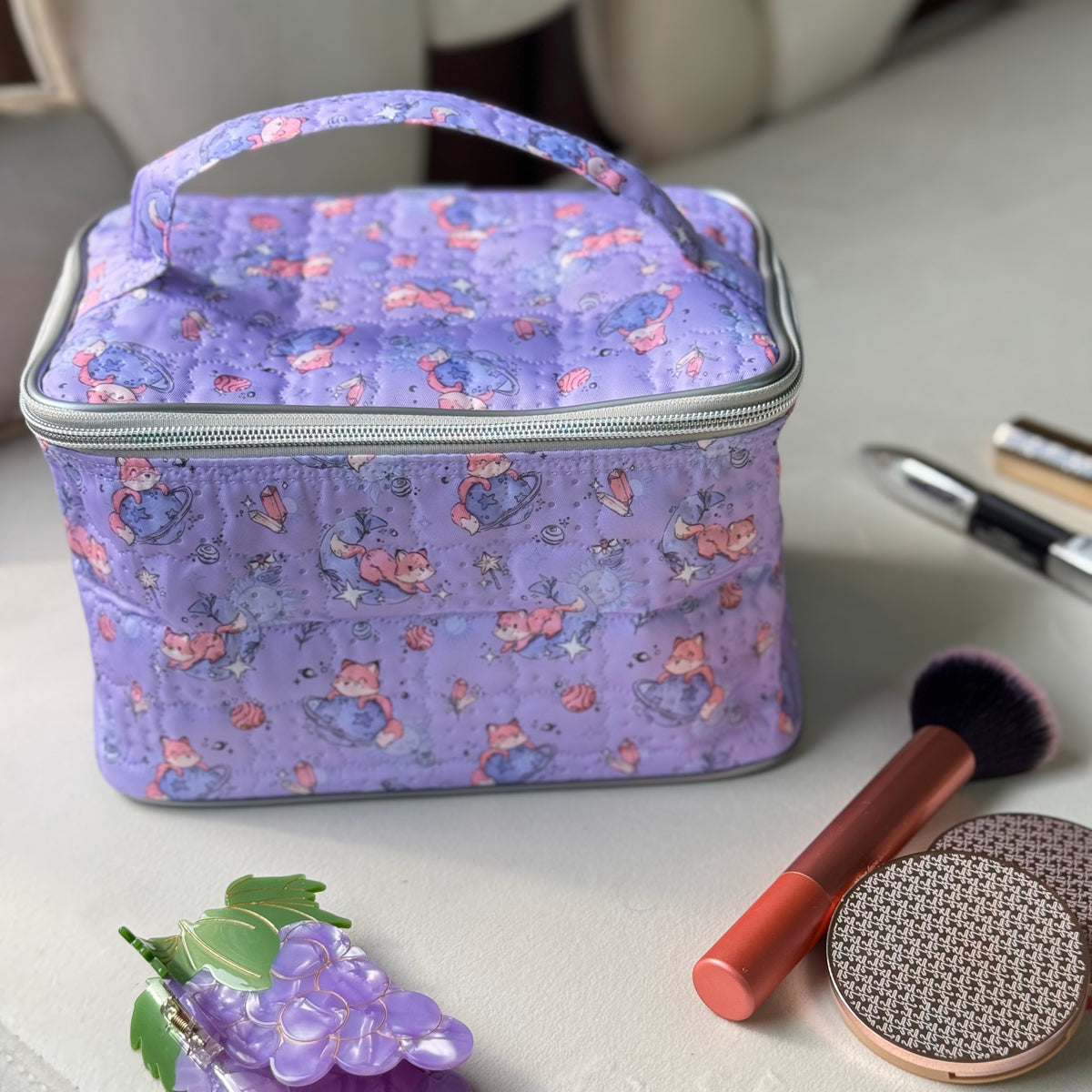 Vanity Bag | Quilted Water Resistant Vanity Bag