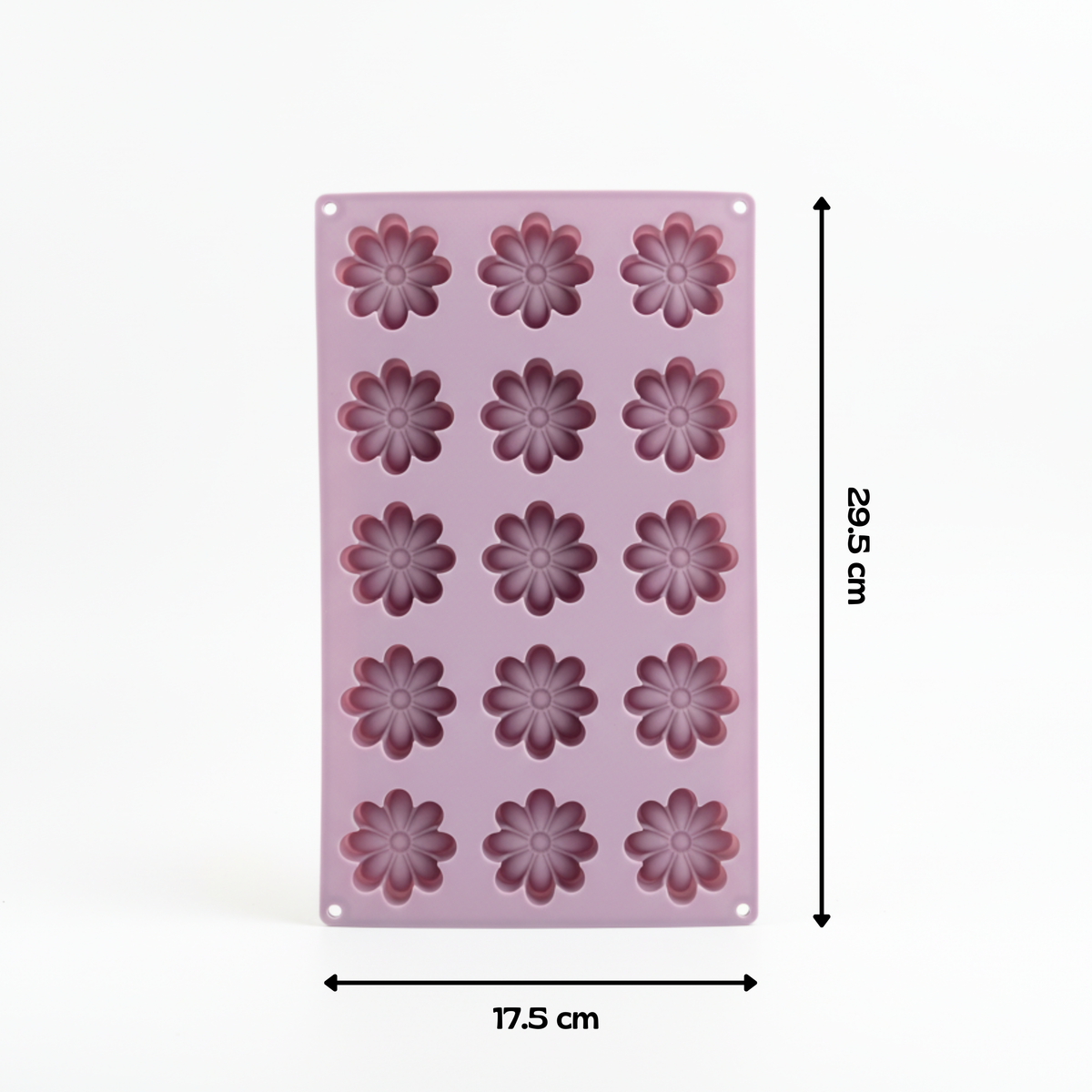 Flower Silicone Mold, 15-Cavity Multipurpose Baking & Craft Mold