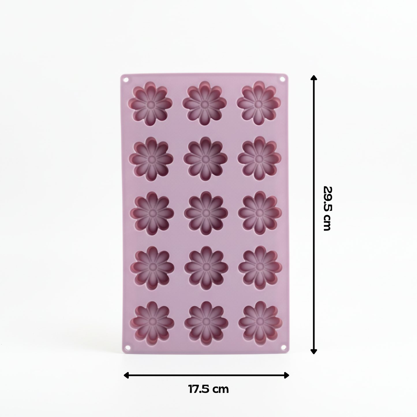 Flower Silicone Mold, 15-Cavity Multipurpose Baking & Craft Mold