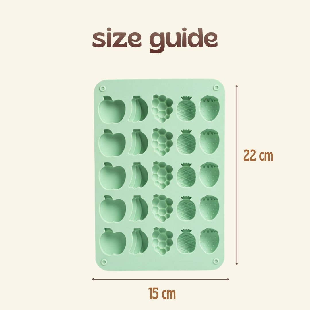 Fruits Silicone Mold – 25 Cavity Multipurpose Chocolate & Baking Mold
