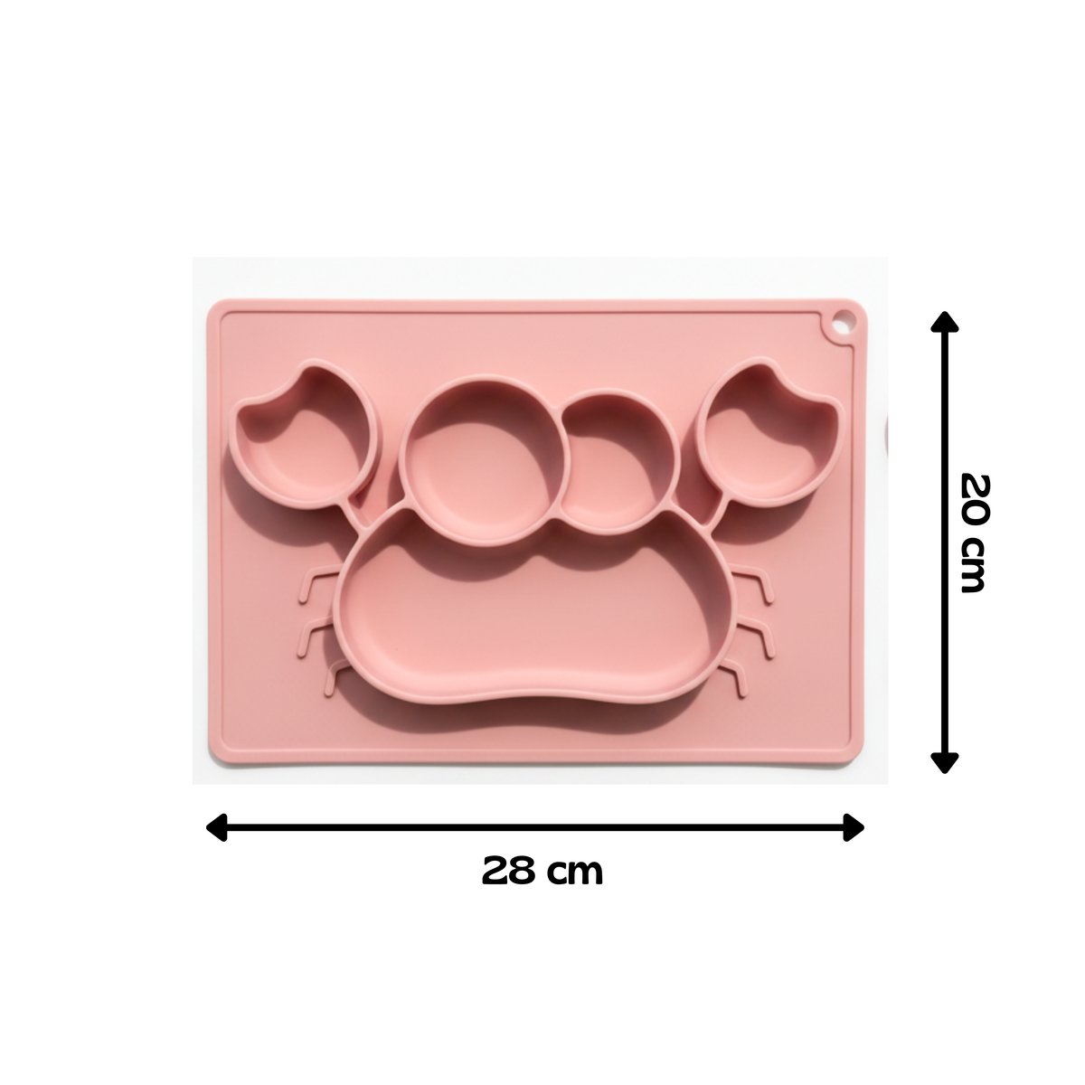 Meal Time Set | Soft Silicone Meal Plate with Animal Shapes for Kids