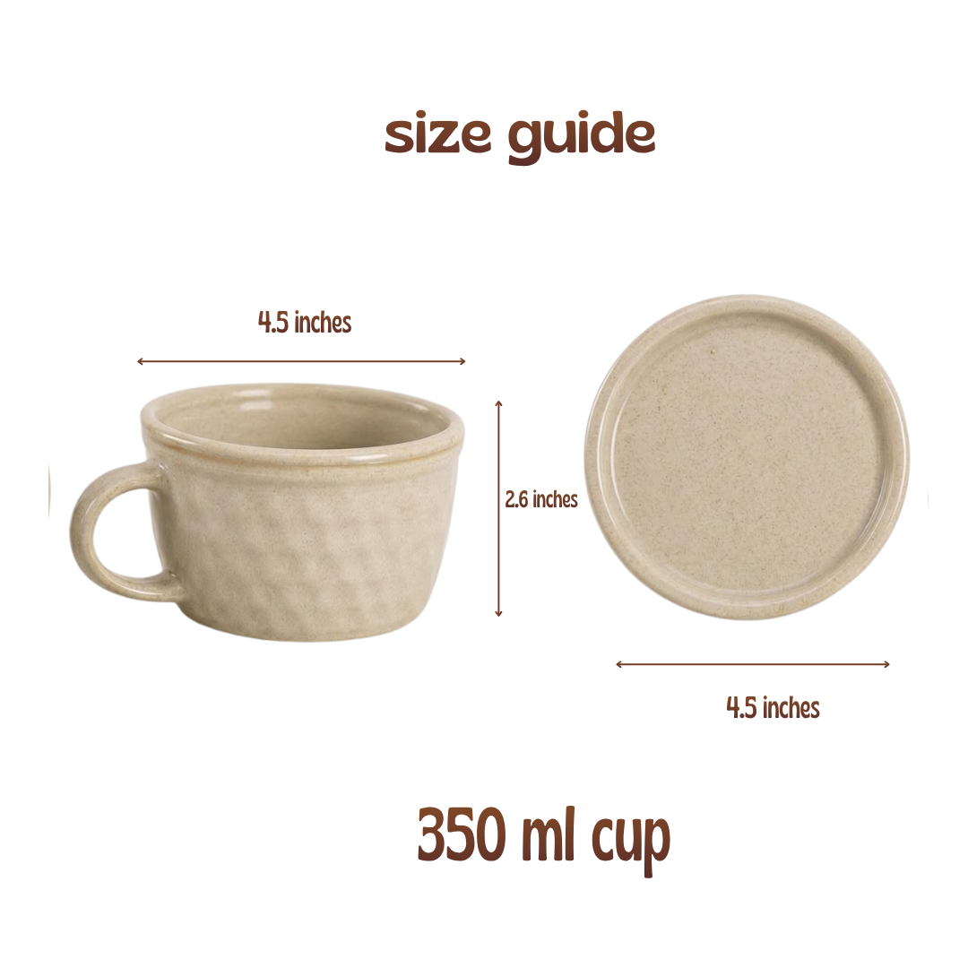 Ceramic Soup Cup with Multi-functional Lid & Saucer
