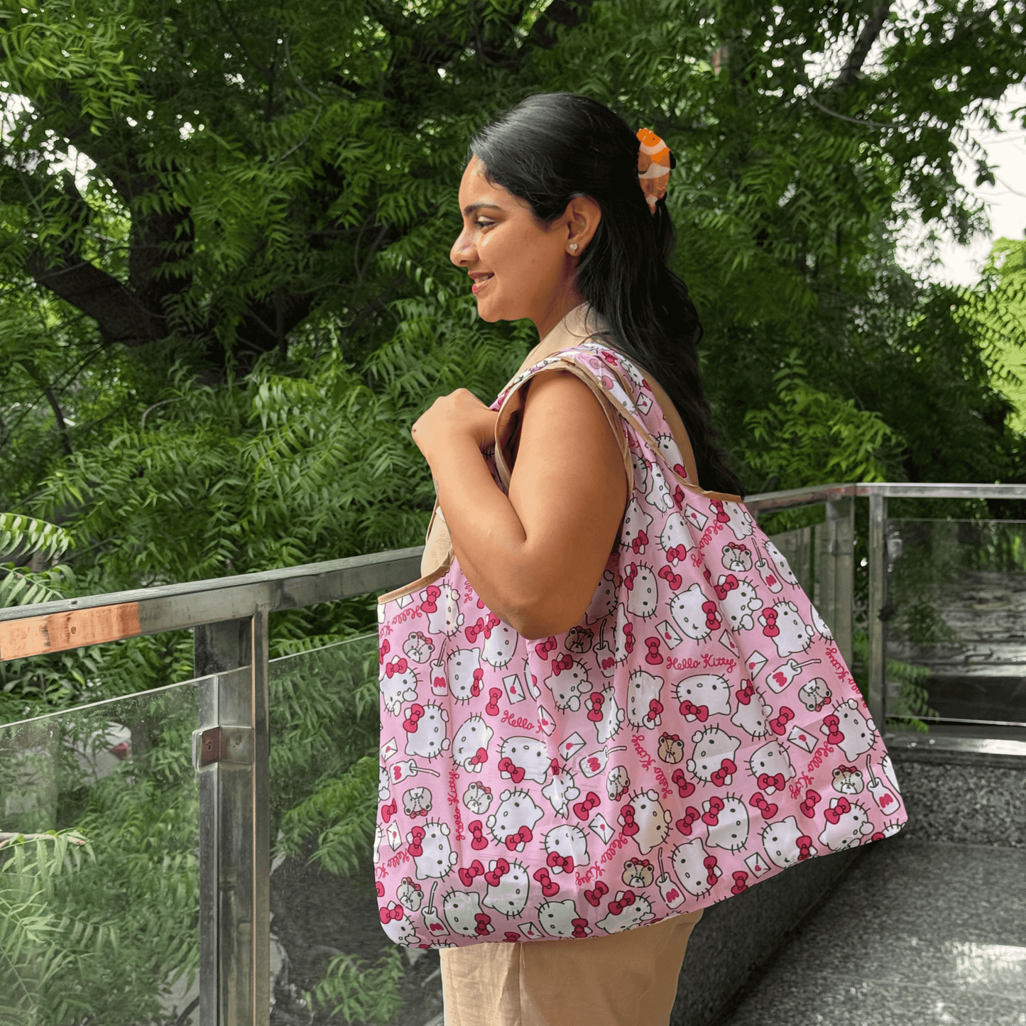Cartoon foldable Pocket Bags