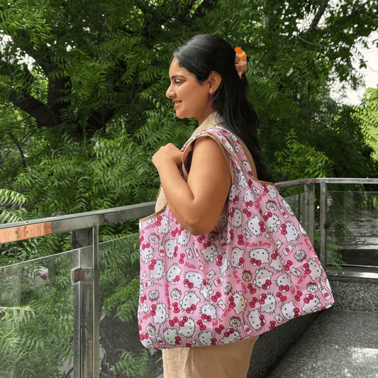 Cartoon foldable Pocket Bags