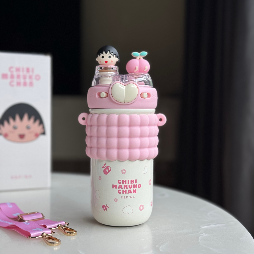 Double Head Drink Stainless Steel Bottle | Insulated bottles for Toddlers|  520 ml