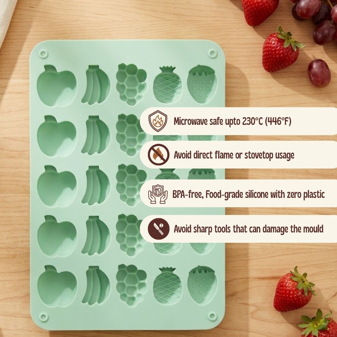Fruits Silicone Mold – 25 Cavity Multipurpose Chocolate & Baking Mold