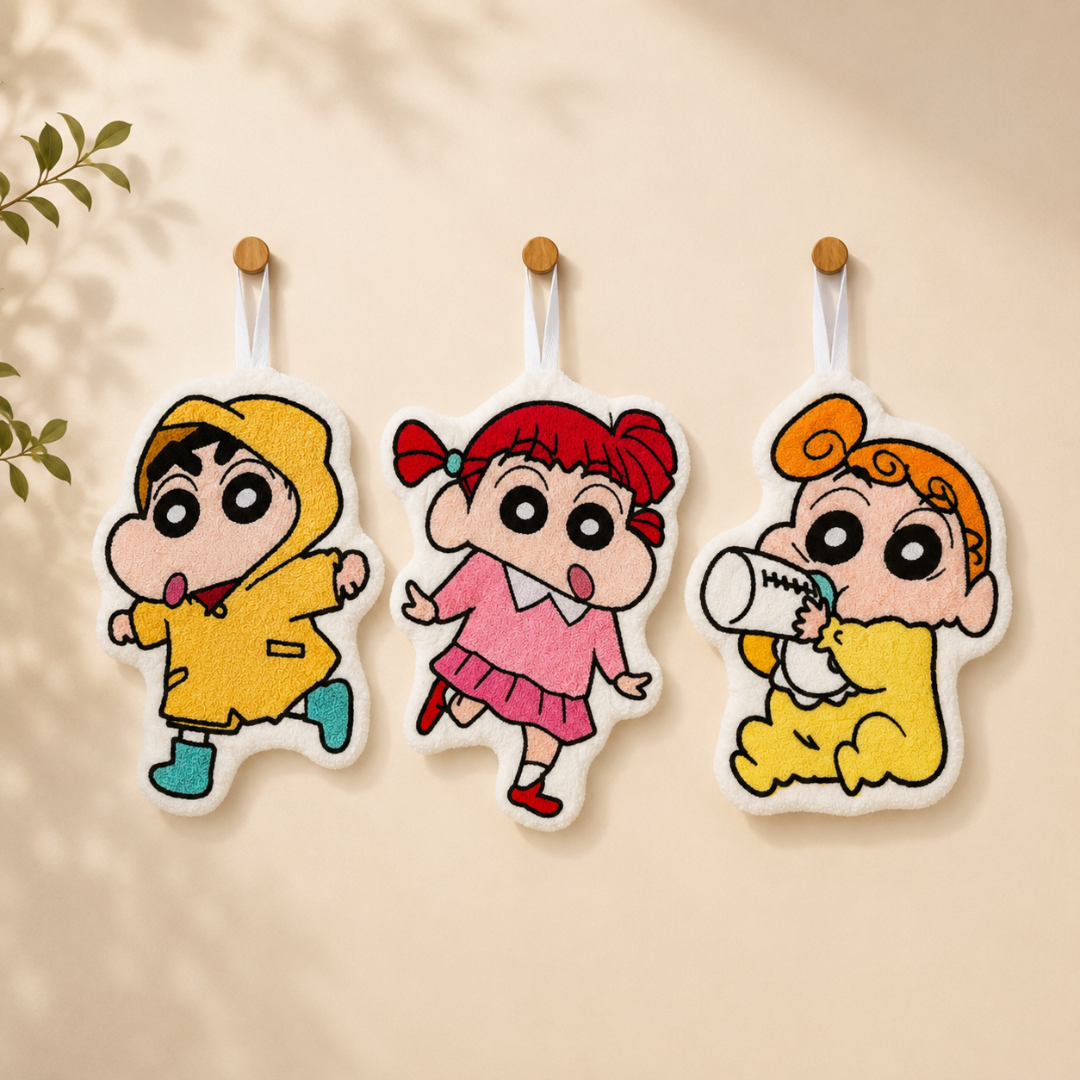 Shinchan and Friends Hand Towel | | Soft Terrycloth Hand Towels