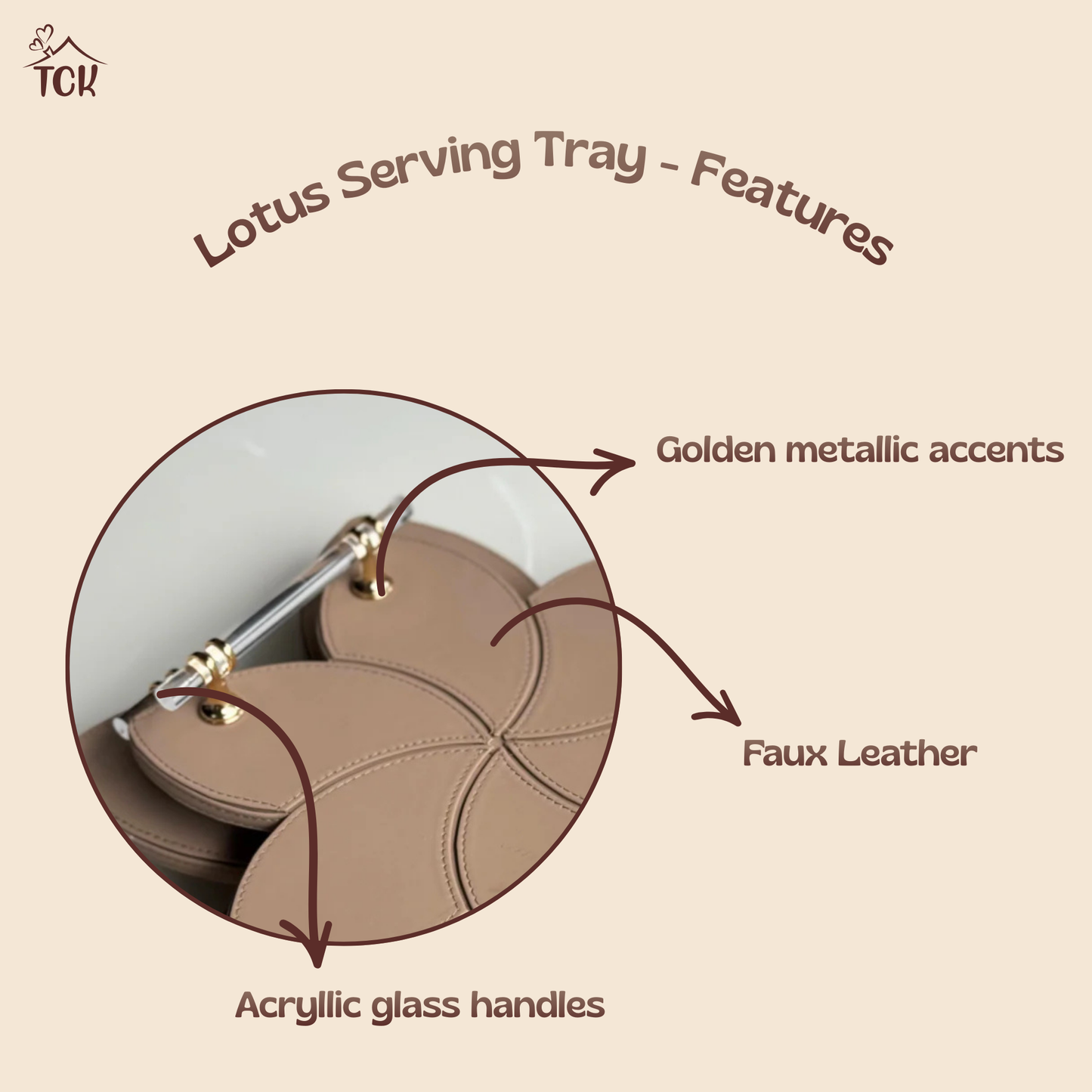 Luxe Faux Leather Serving & Décor Tray (Set of 2)