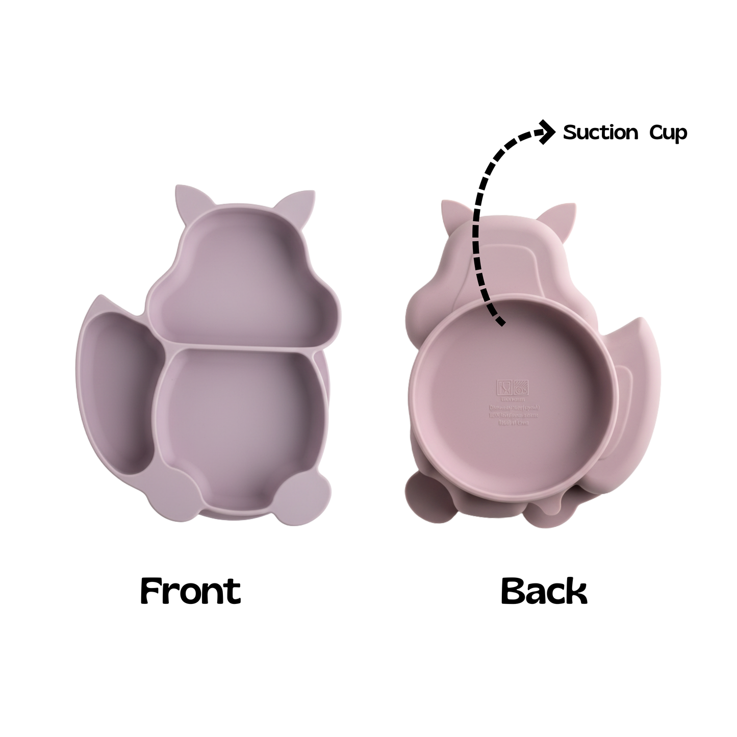 Purple Squirrel Baby's Meal Set | 10 piece silicone meal set | Recommended for 6 month to 12 month babies