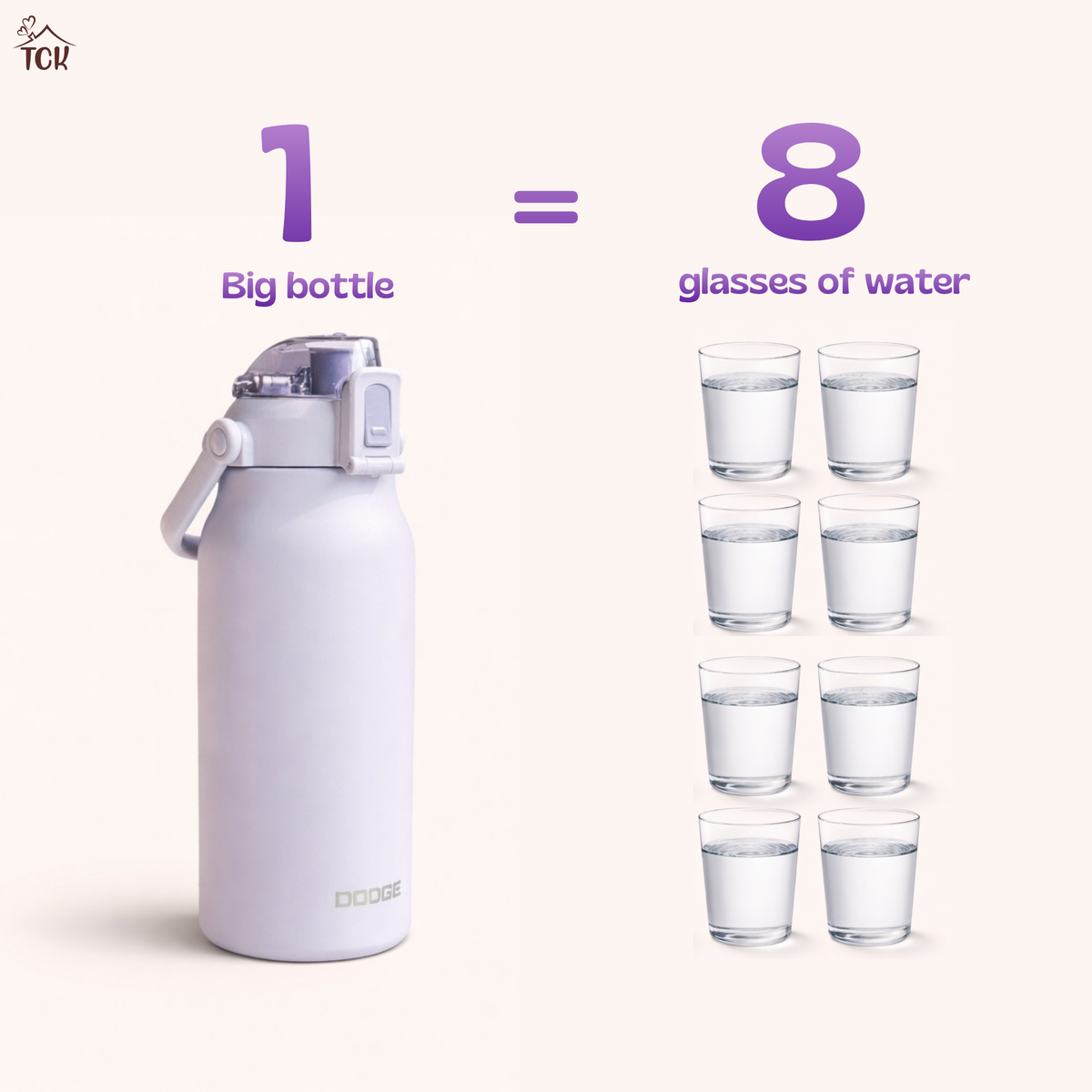 The Big Bottle | 1.7L Capacity| 316 Stainless Steel Bottle
