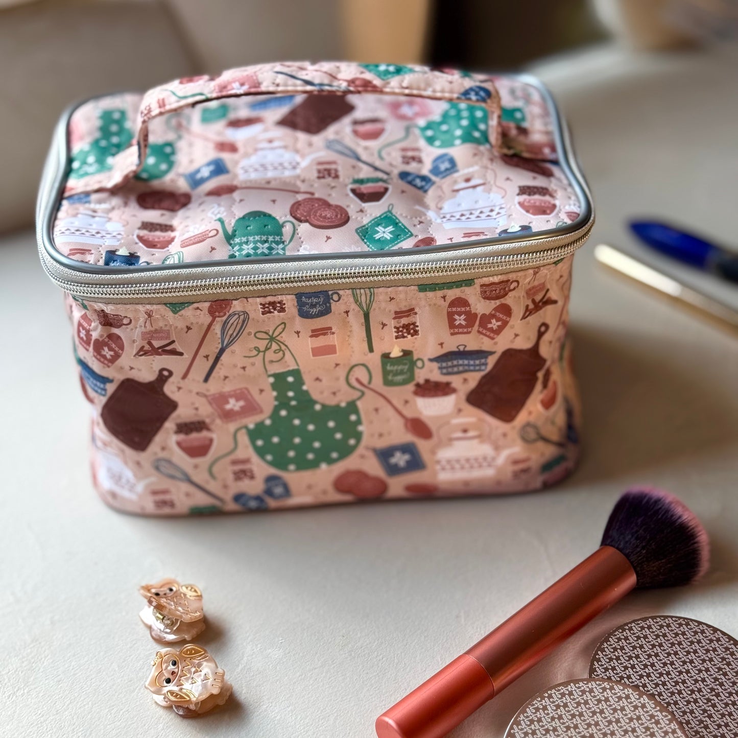 Vanity Bag | Quilted Water Resistant Vanity Bag