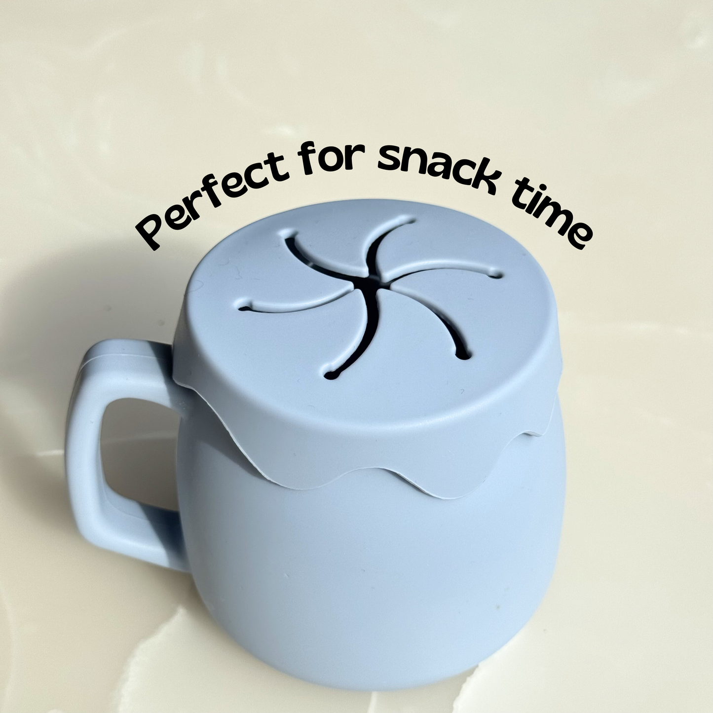 Sip and Snack Cup | Silicone 3 in 1 Baby Cup for water, milk and snack time
