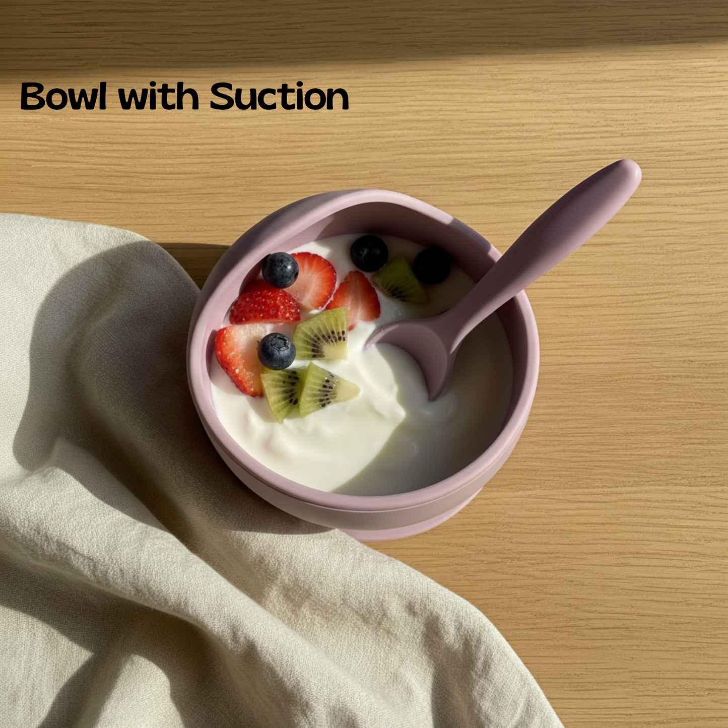 Purple Squirrel Baby's Meal Set | 10 piece silicone meal set | Recommended for 6 month to 12 month babies