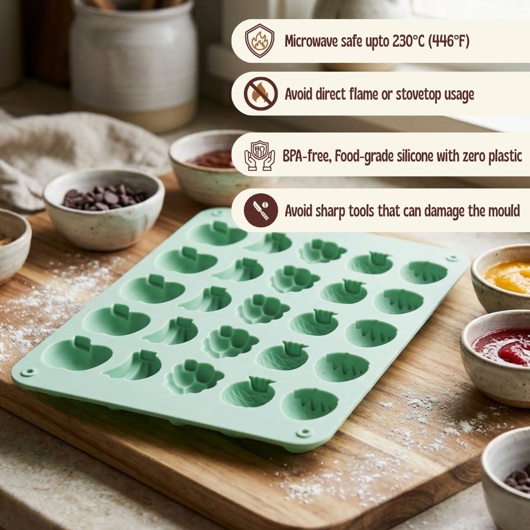 Fruits Silicone Mold – 25 Cavity Multipurpose Chocolate & Baking Mold