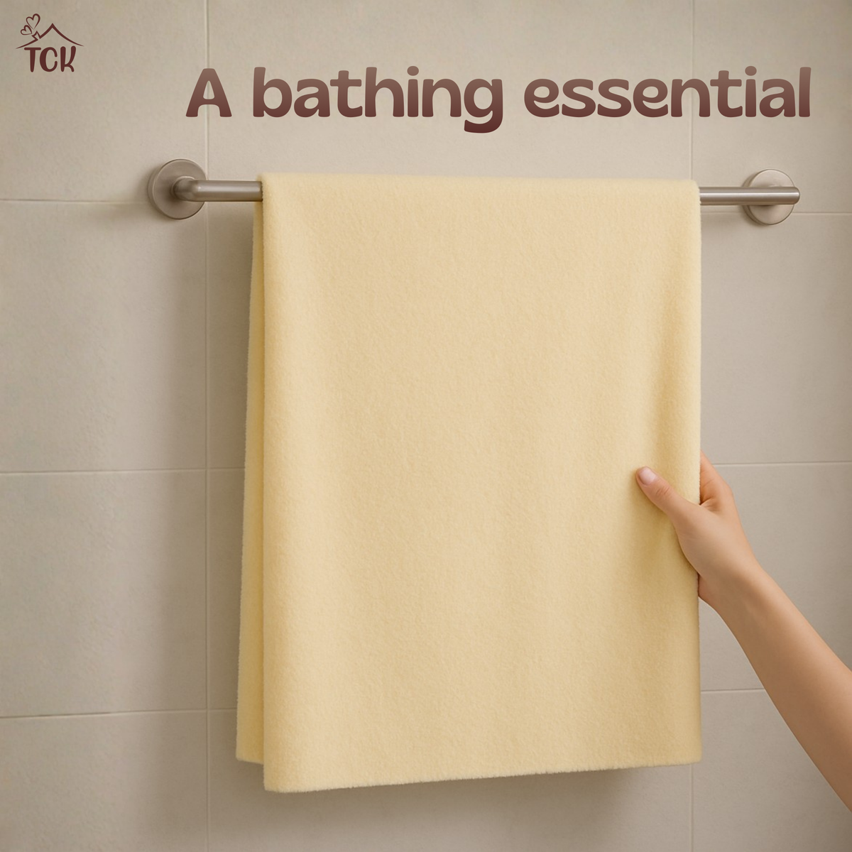 Bath Towel - Pastels | Soft Microfibre Pastels Colour Bath Towel | Free Face Towel