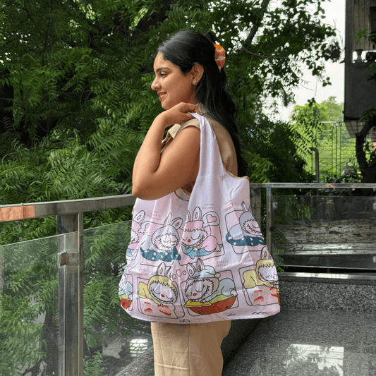 Labubu foldable Pocket Bags
