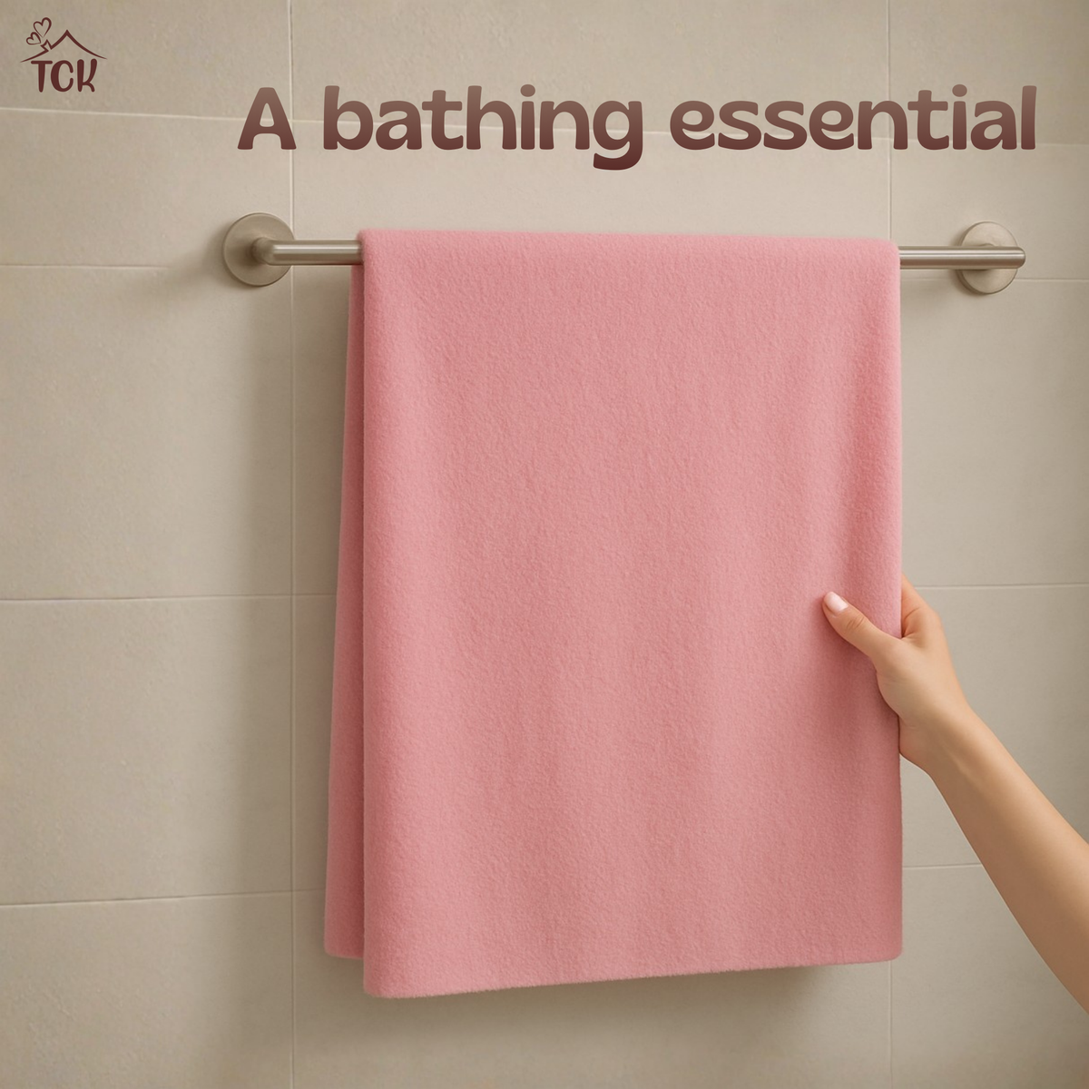 Bath Towel - Pastels | Soft Microfibre Pastels Colour Bath Towel | Free Face Towel