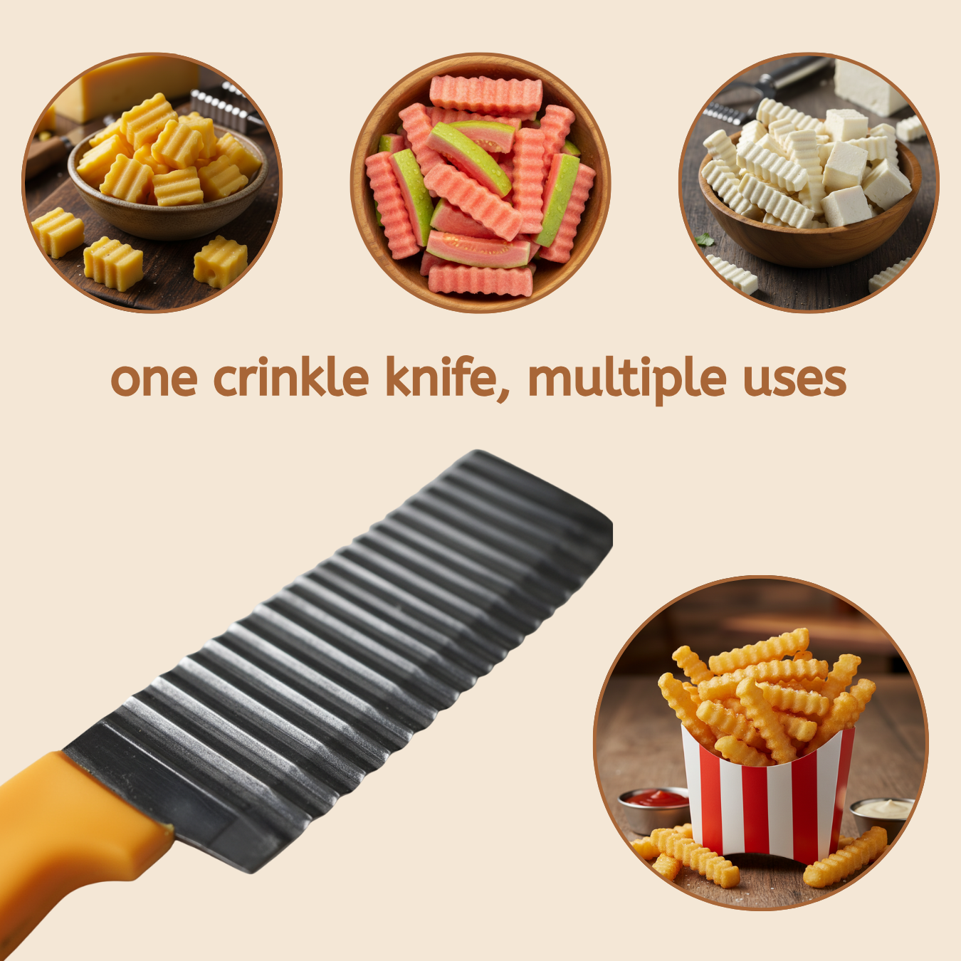 Fabulous 4 Combo | Pro Peeler + Crinkle Cutter + Chef's Knife + Everyday Knife