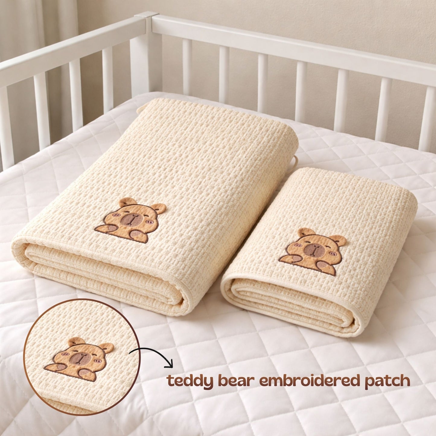 Ultra-Soft Baby Towel| ToddlerTeddy Bear Towel | Set of 2 | For Daily Use and Gifting