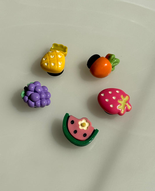 The Fruit Basket (set of 5 charms)