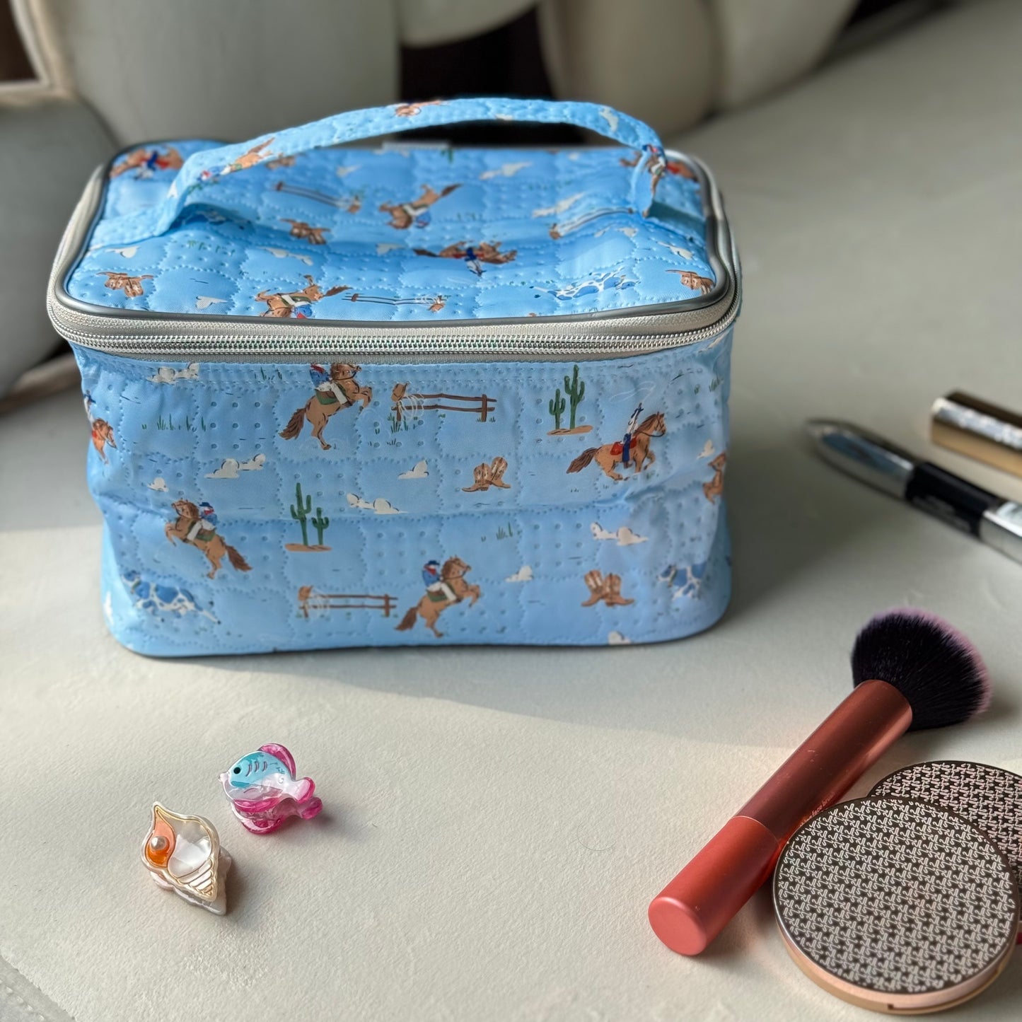 Vanity Bag | Quilted Water Resistant Vanity Bag