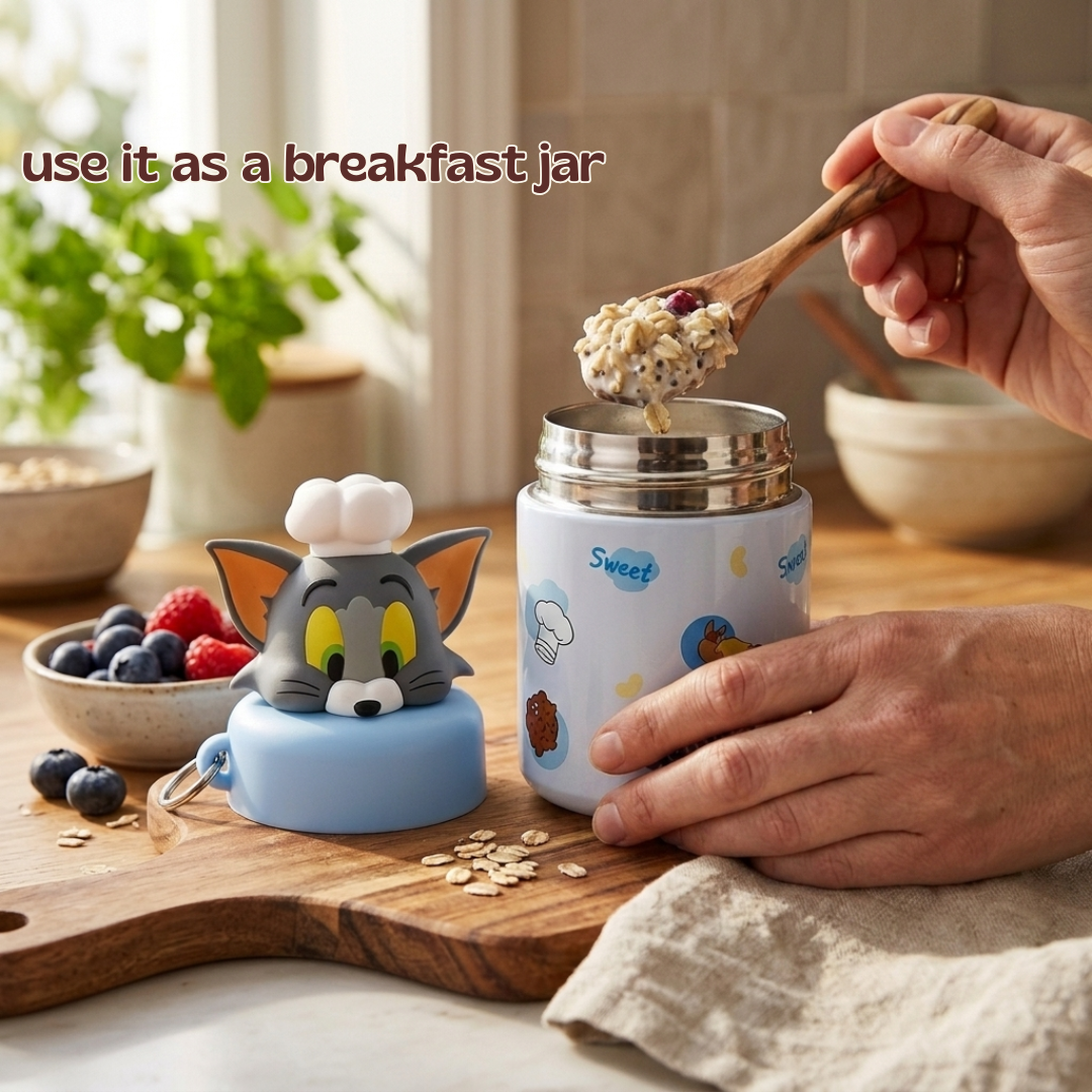Tom & Jerry Mini Food Jar – 200ml Insulated Container