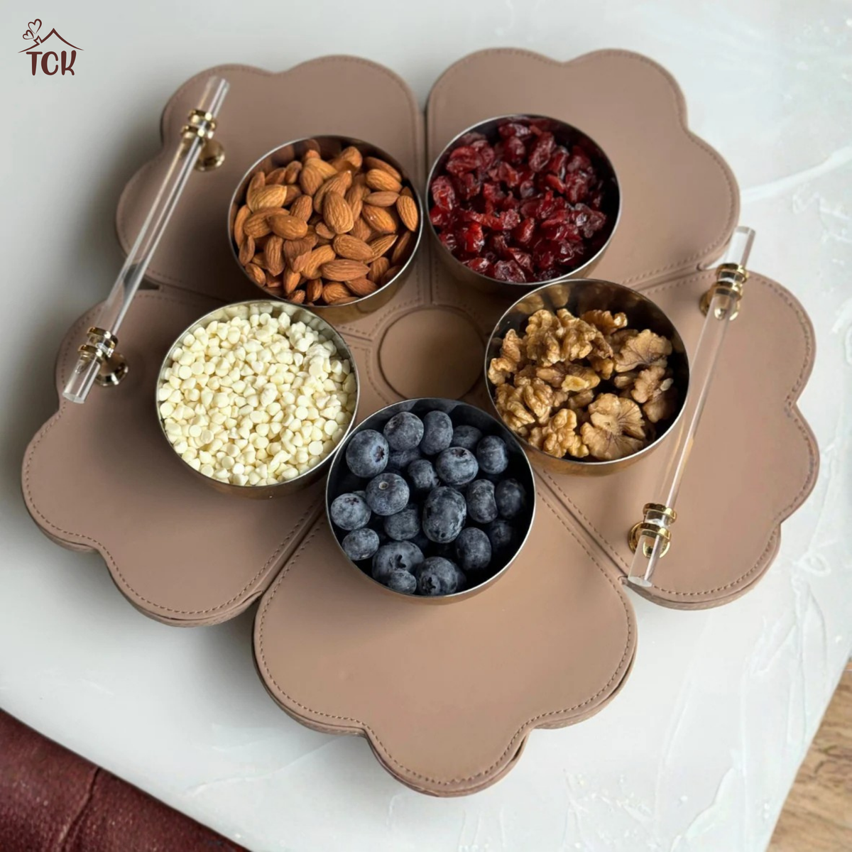 Luxe Faux Leather Serving & Décor Tray (Set of 2)
