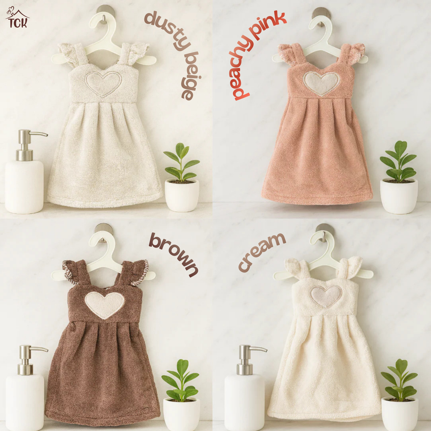 Cute Dress Hand Towels | Soft Terrycloth Hand Towels