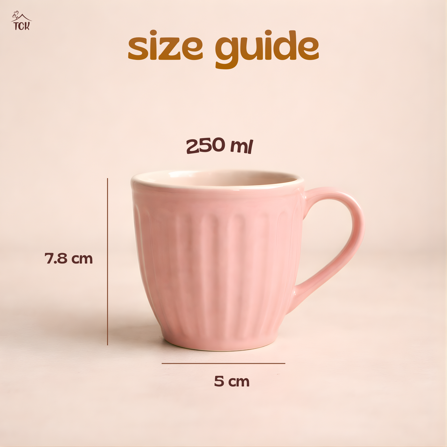 Ribbed Ceramic Pastel Mugs