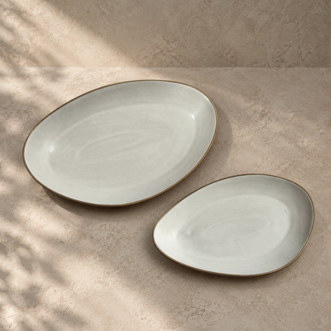 Snack Platter Set | 12-Piece Ceramic Serveware Set