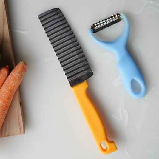 The Crinkle Combo | Set of 2 | Pro Peeler + Crinkle Cutter