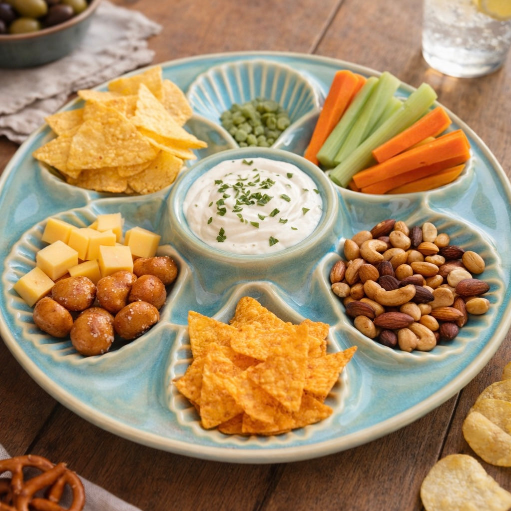 Sea Shell Chip n Dip Platter