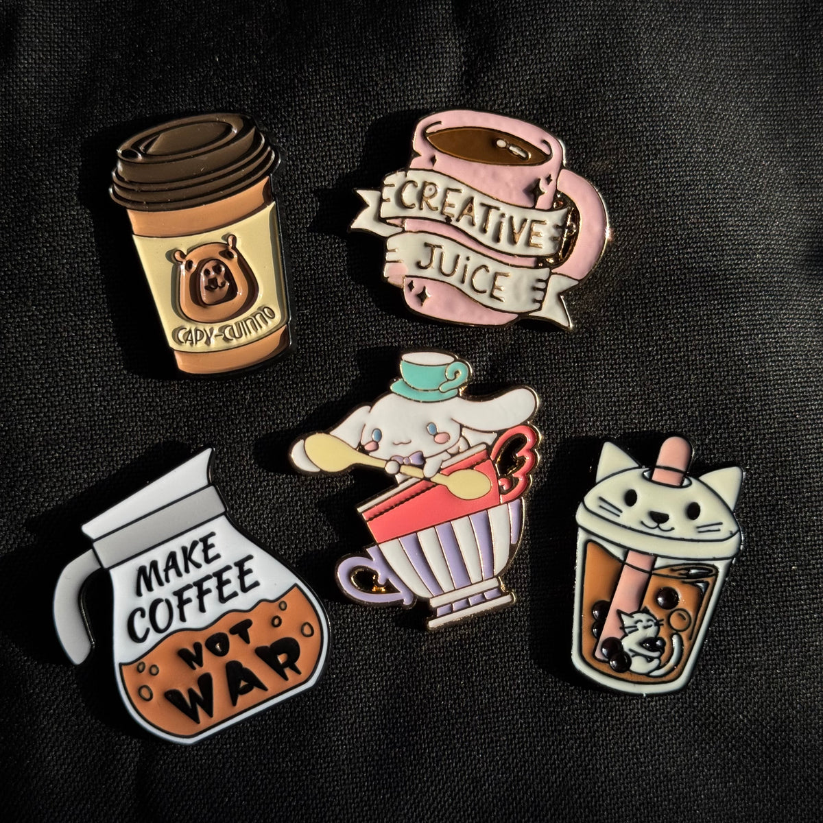 Coffee Enamel Pins