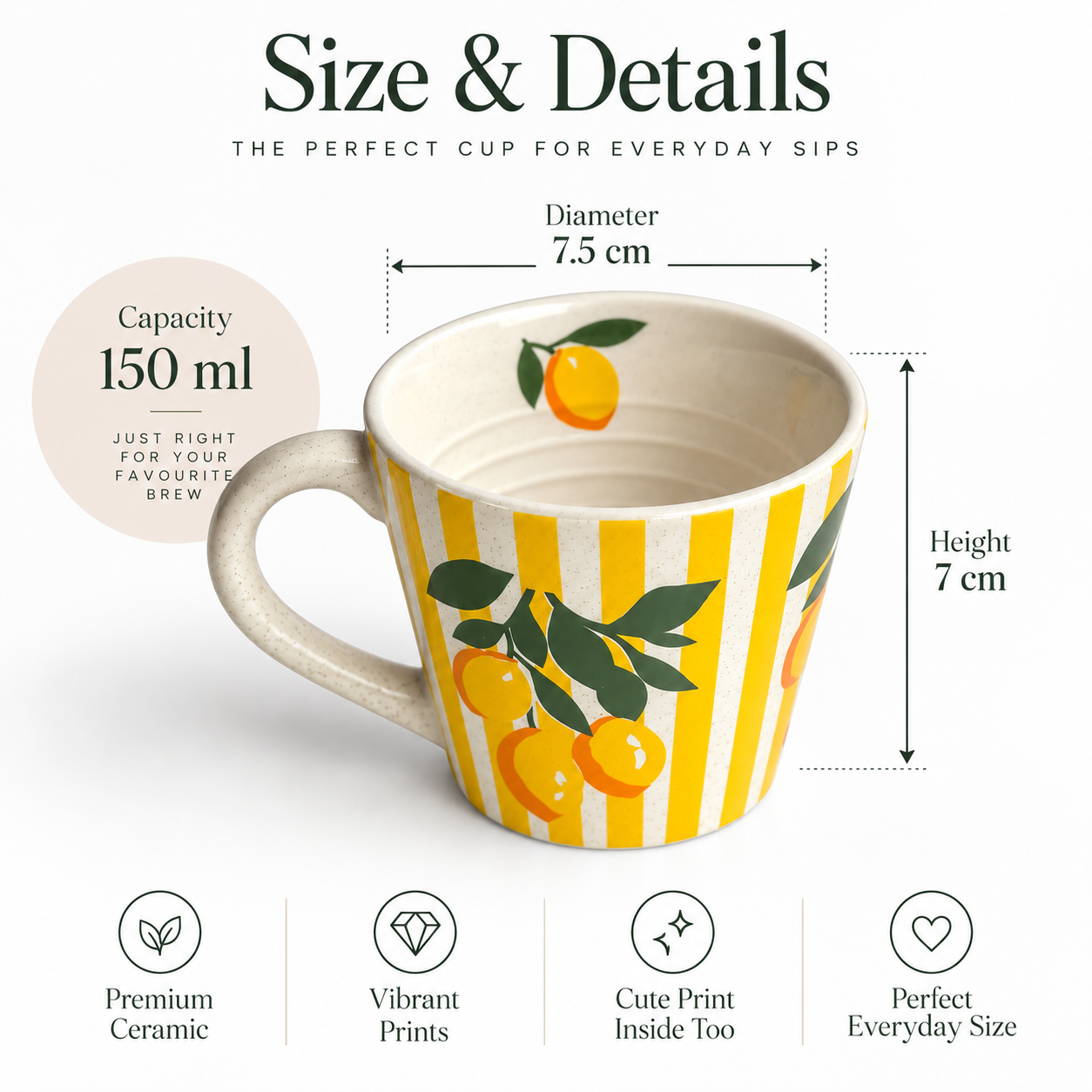 Set of 4 Cups | The Fruitea Cup Collection