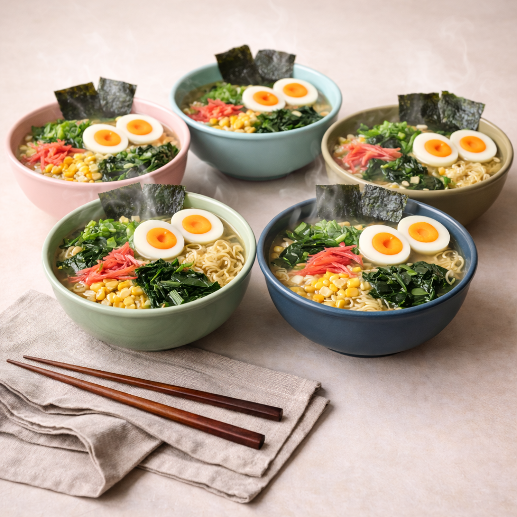 Set of 2 Pastel Ceramic Ramen Bowls🍜