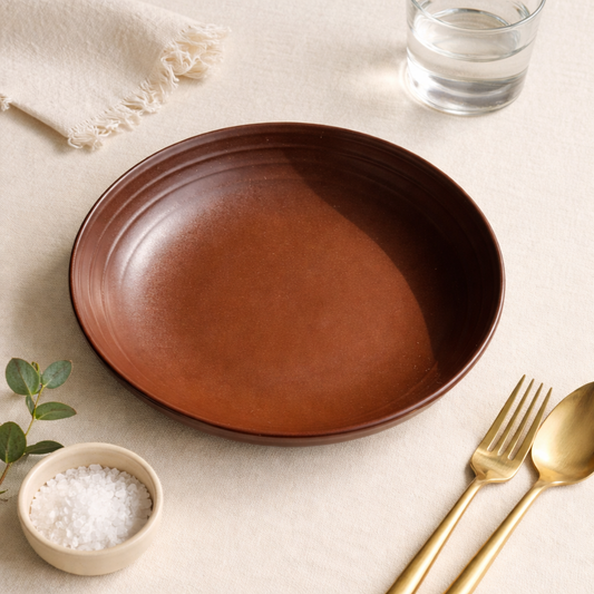 Matte Ceramic Pasta Plate