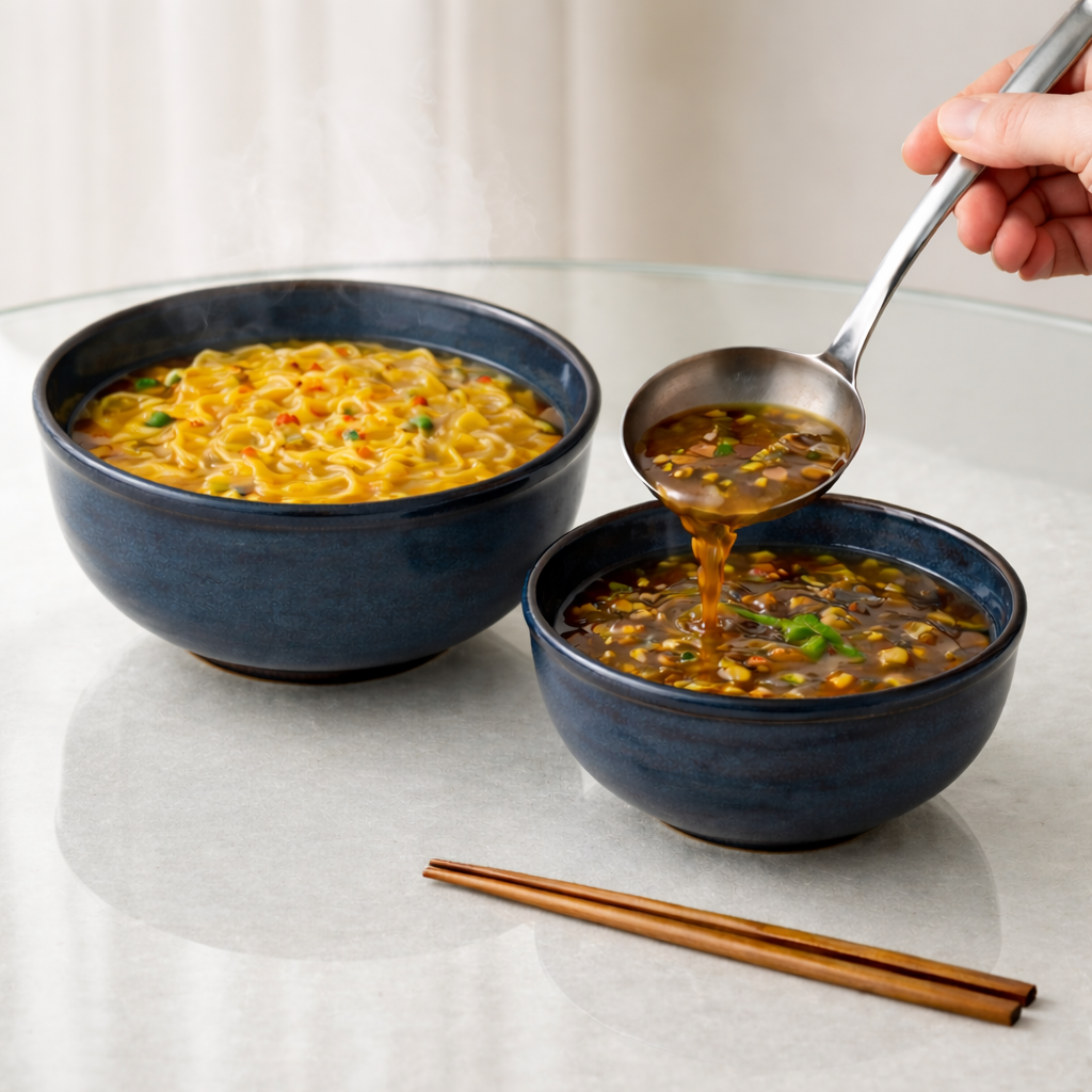 Deep Blue Glazed Ceramic Ramen Bowls🍜