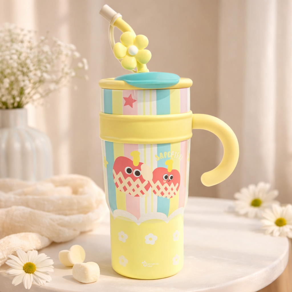 Flower Sipper | Insulated 1.2L Sipper with Straw & Filter