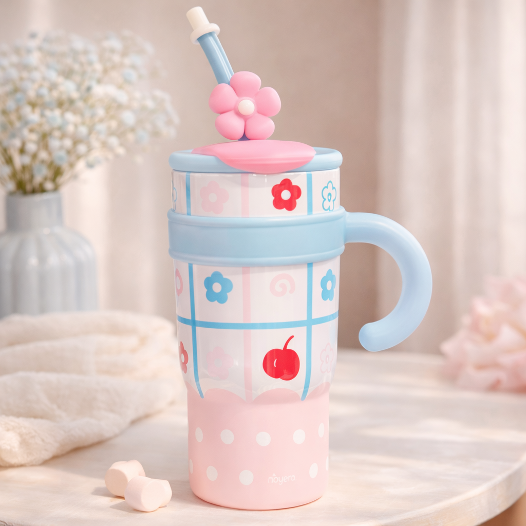 Flower Sipper | Insulated 1.2L Sipper with Straw & Filter