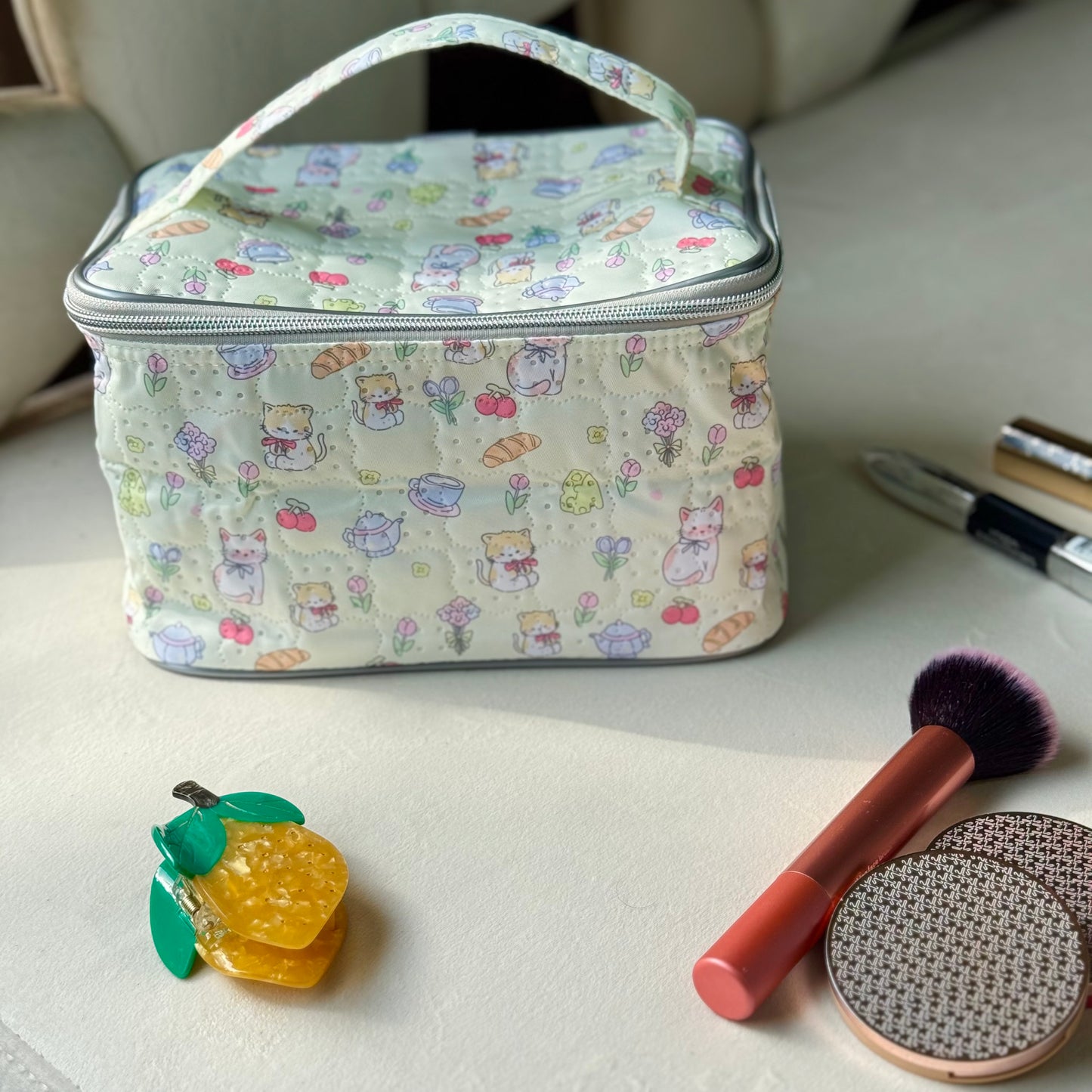 Vanity Bag | Quilted Water Resistant Vanity Bag