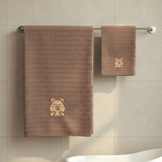 Ultra-Soft Baby Towel| ToddlerTeddy Bear Towel | Set of 2 | For Daily Use and Gifting