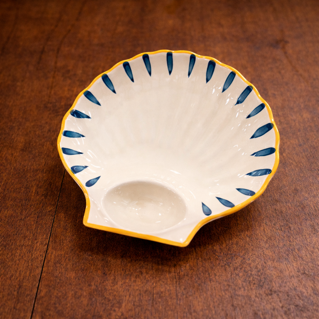 Sea Shell Chip n Dip small plate