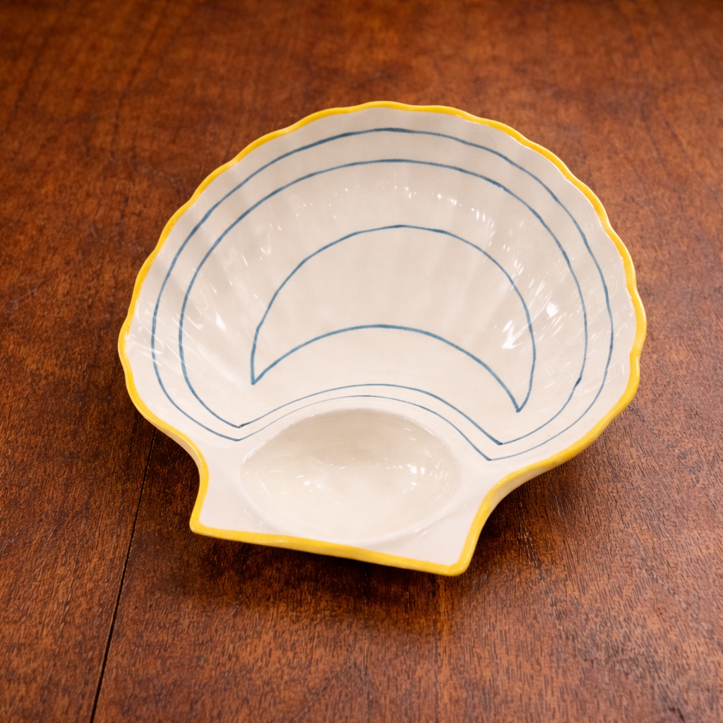 Sea Shell Chip n Dip small plate
